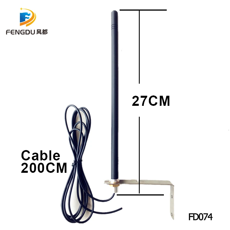 Good quality Outdoor 433.92MHz Antenna with RG174 Cable 2M with free shipping