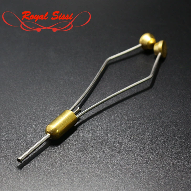 Royal Sissi fly tying bullet head spooled thread bobbin holder gourd mouth stainless steel pipe tapered feet general tying tool