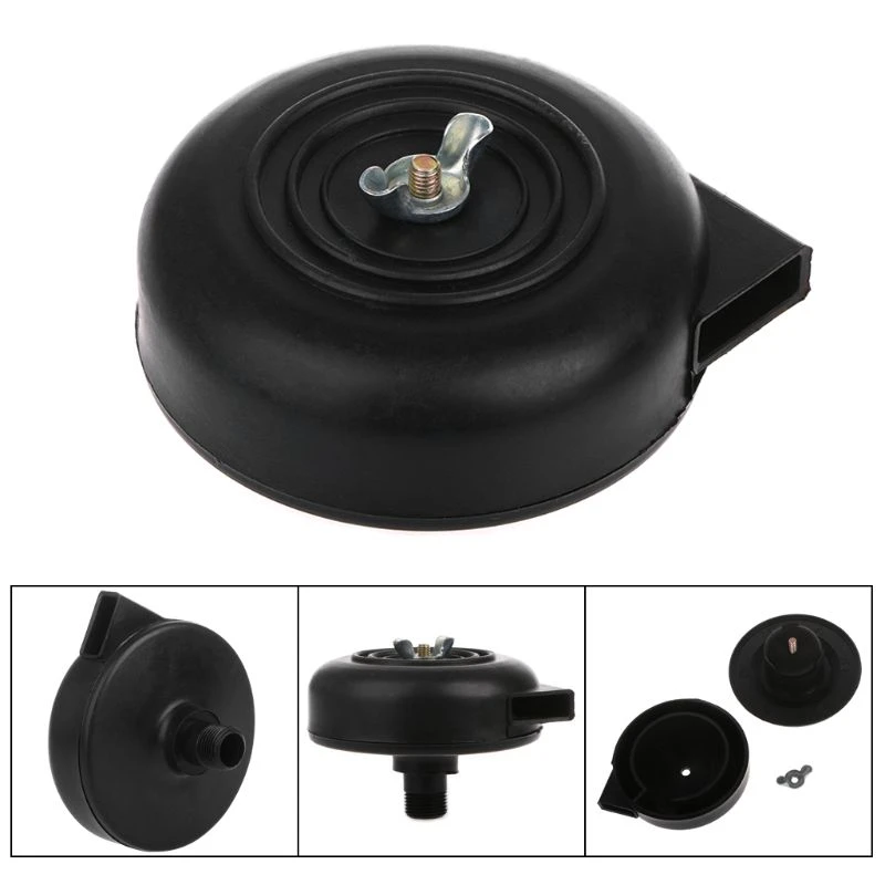 16/20mm Black Plastic Male Threaded Exhaust Noise Muffler Air Filter Silencer Compressor