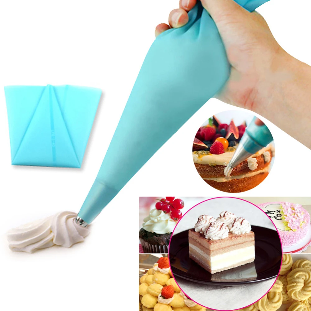 1 pcs 30cm Length Silicone Icing Piping Cream Pastry Bag Cake Decorating Tool Baking Tools Free Shipping