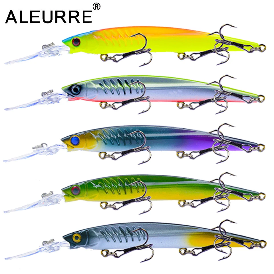 1pcs Long Minnow Hard Bait Floating Isca Artificial Wobbler Crankbait Fishing Lure 14.5cm/12g Rattlin pesca