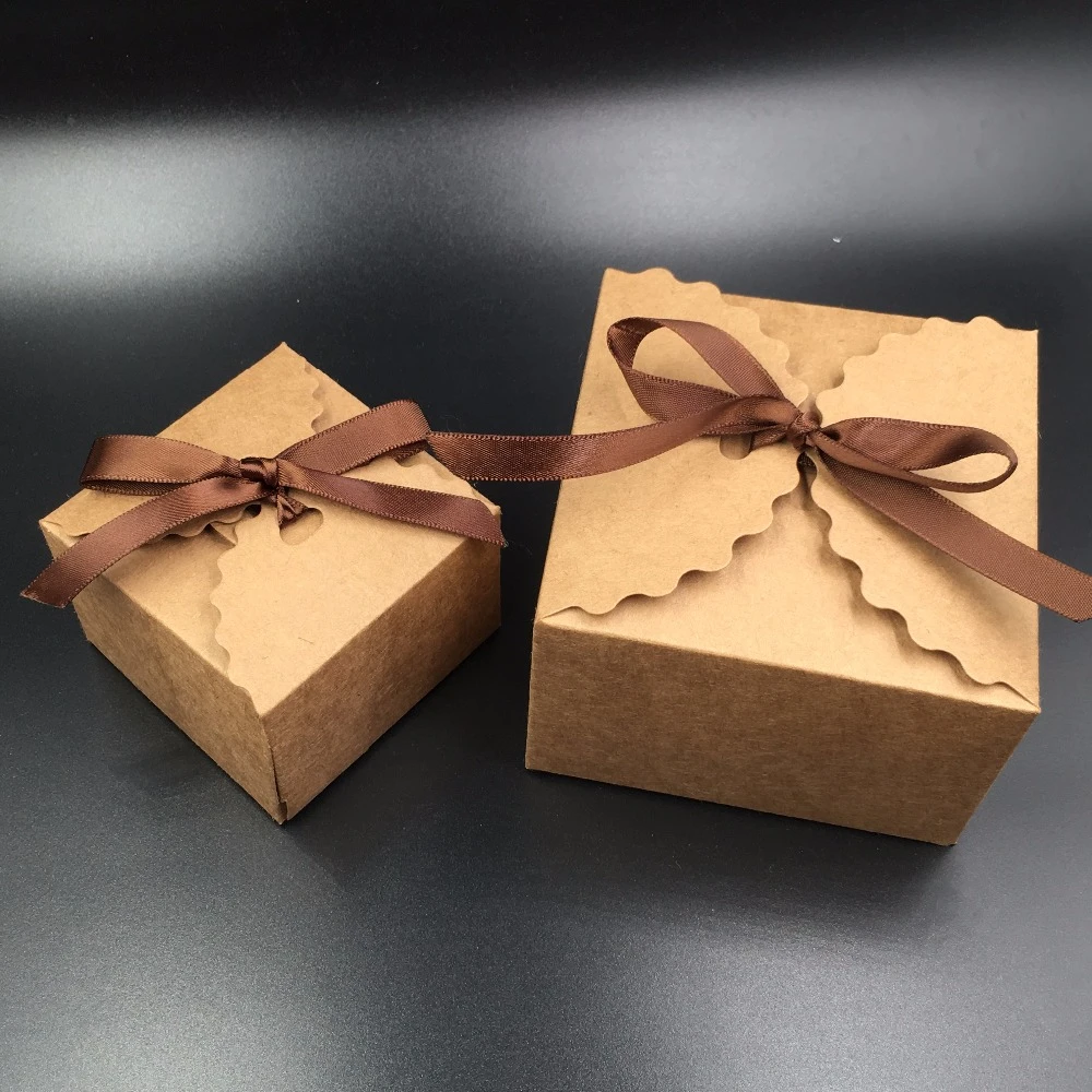 30pcs Brown Gift Box Kraft Paper Candy Boxes For Candy\Cake\Jewelry\Gift\chocolate\Party Packing boxes