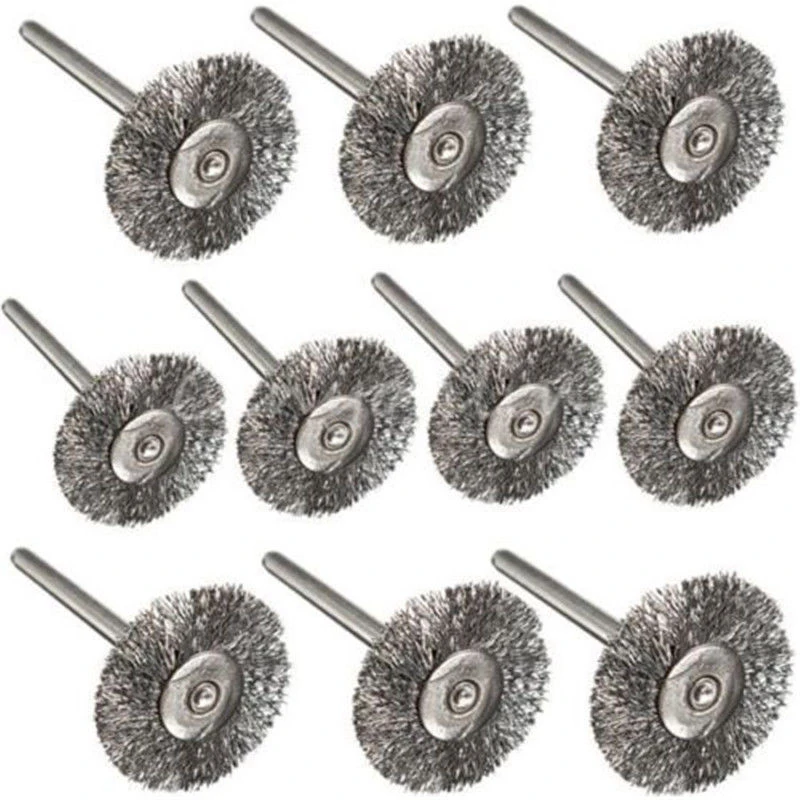 10pcs Steel Wire Wheel Brushes Cup Rust Dremel Accessories Rotary Tool Dremel Electric Tool for the engraver abrasive materials