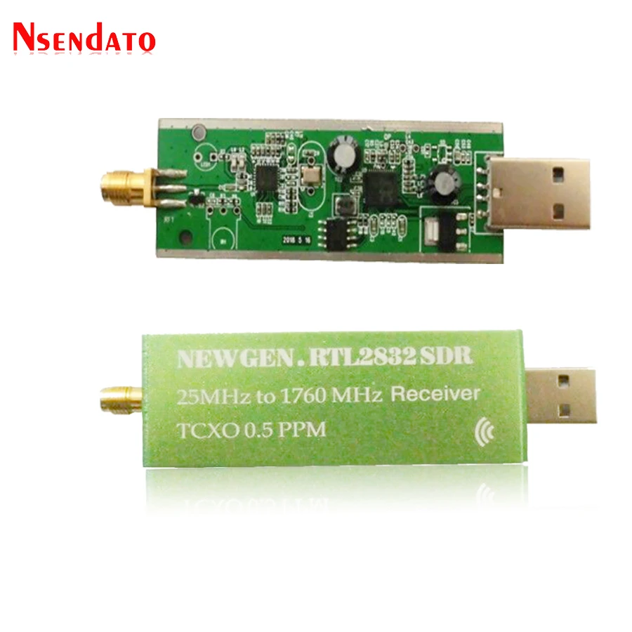 USB 2.0 RTL SDR 0.5 PPM TCXO RTL2832U R820T  25MHZ To 1760MHZ TV Tuner Receiver AM FM NFM DSB LSB SW Radio SDR TV Receiver Stick