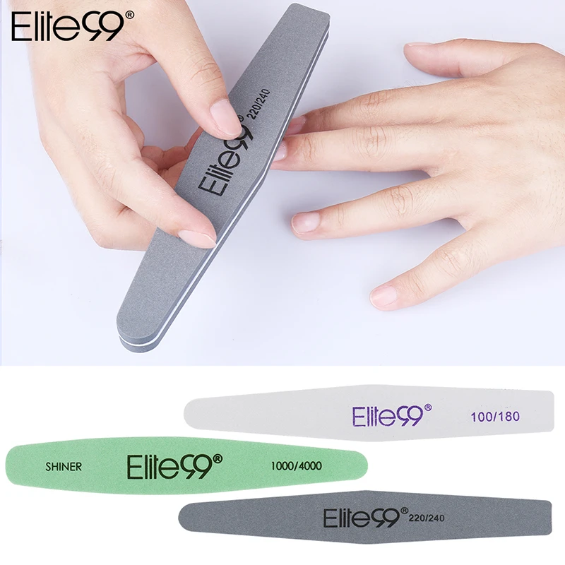 Elite99 Nail Files 100 180 Papersand Foam 220 240 Nail Art Buffer Sanding Polishing Manicure 1000 4000 Mini Nail File to Polish