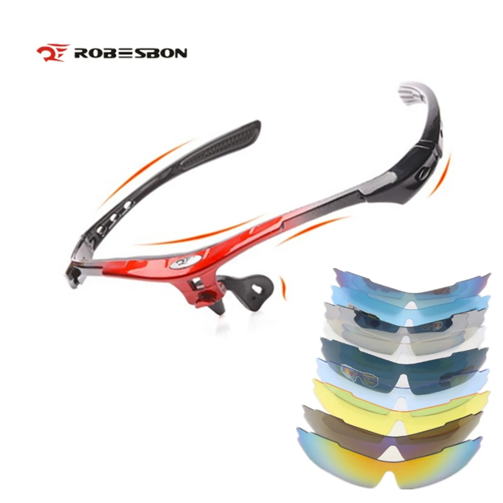 ROBESBON DIY UV400 Polarized Men Wome Cycling Sunglasses Single Frame Lens Eyewear Outdoor Sports Mountain Bike Oculos Ciclismo