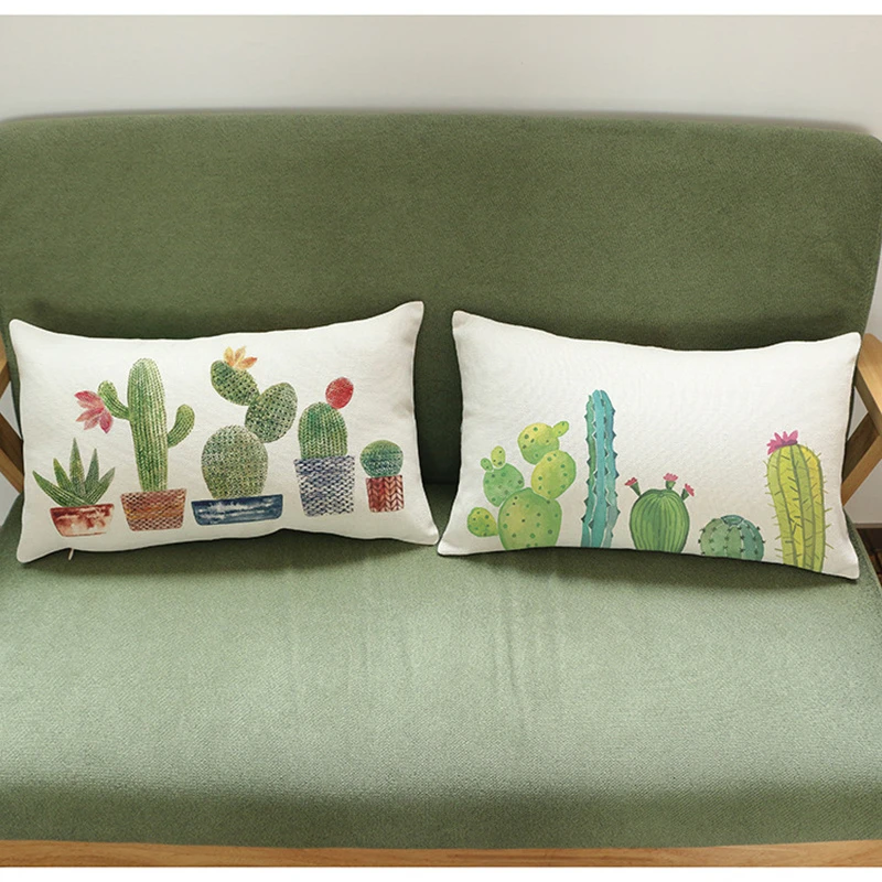 45*45 &30*50 Cushion Cover Home&Car Decor Pillow case Colorful Cactus Throw Pillows Home Decorative Cushion Cover Der House