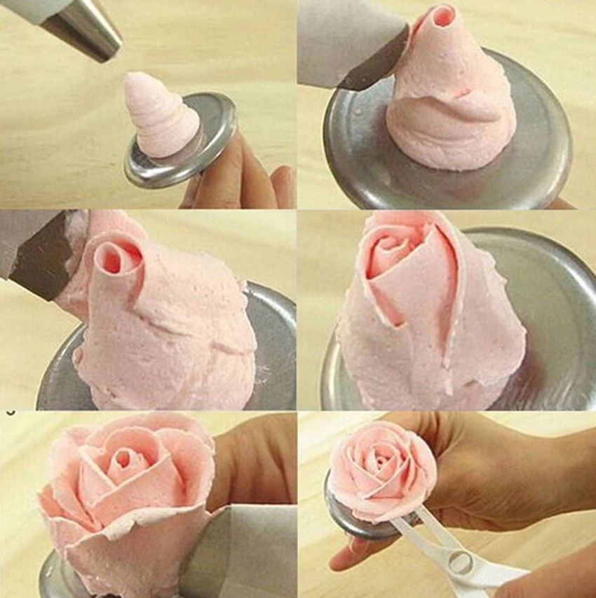 New Creative Stainless Steel Cake Flower Needle Stick DIY Cake Cupcake Icing Cream Fondant Decorating Tool Flowers LLifter