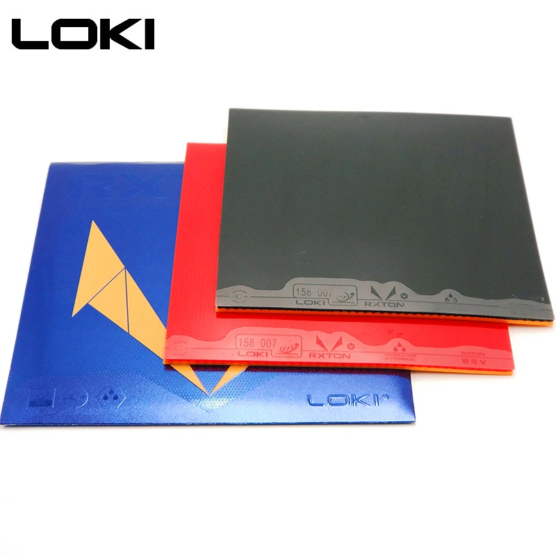 LOKI RXTON5 High Elasticity Sticky Table Tennis Rubber Red Pips In High-density Hard Sponge Pingpong Rubber for Attack/Loop