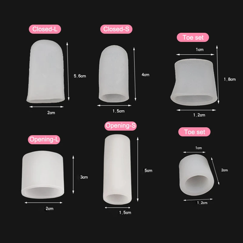 Finger Toe Protector Silicone Gel Cover Cap Pain Relief Preventing Blisters Corns MH88