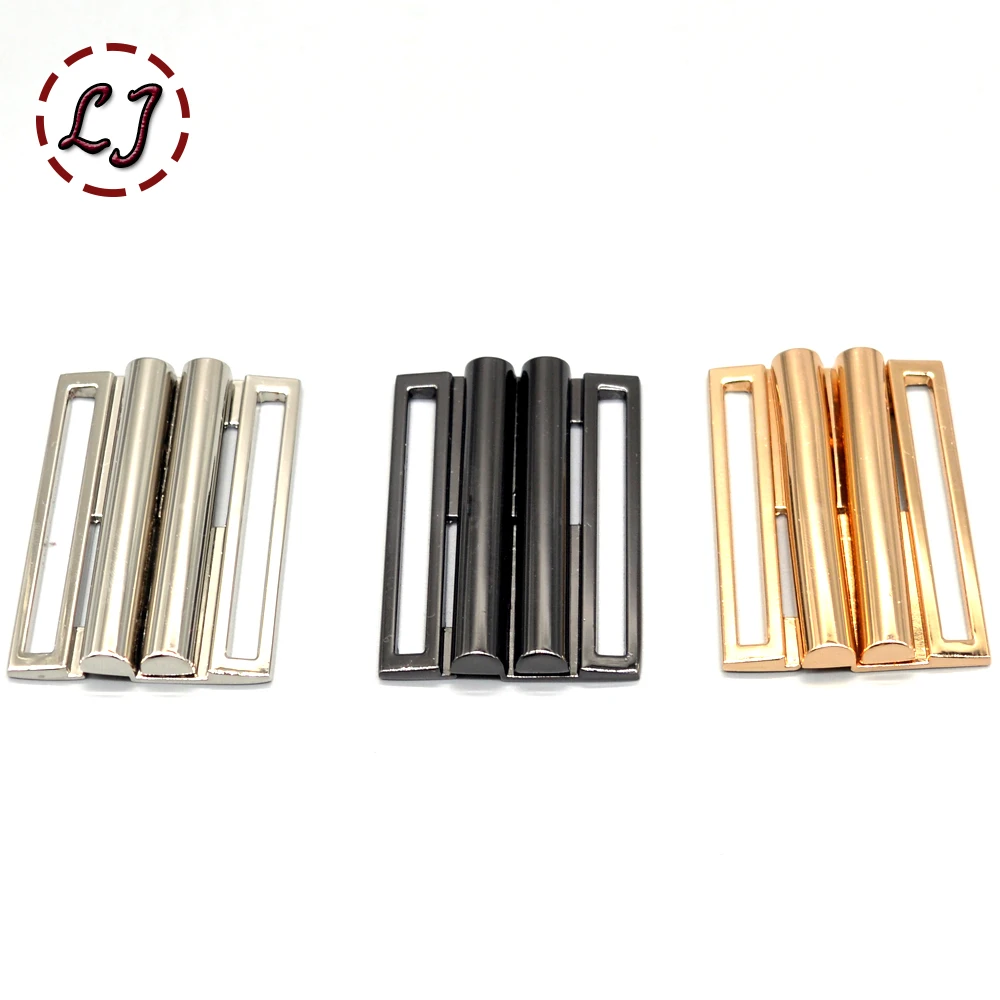 New high quality gold silver black clasp square metal belt buckles crafts decoration Buckles DIY garment sew accessory 2/4/5/6CM