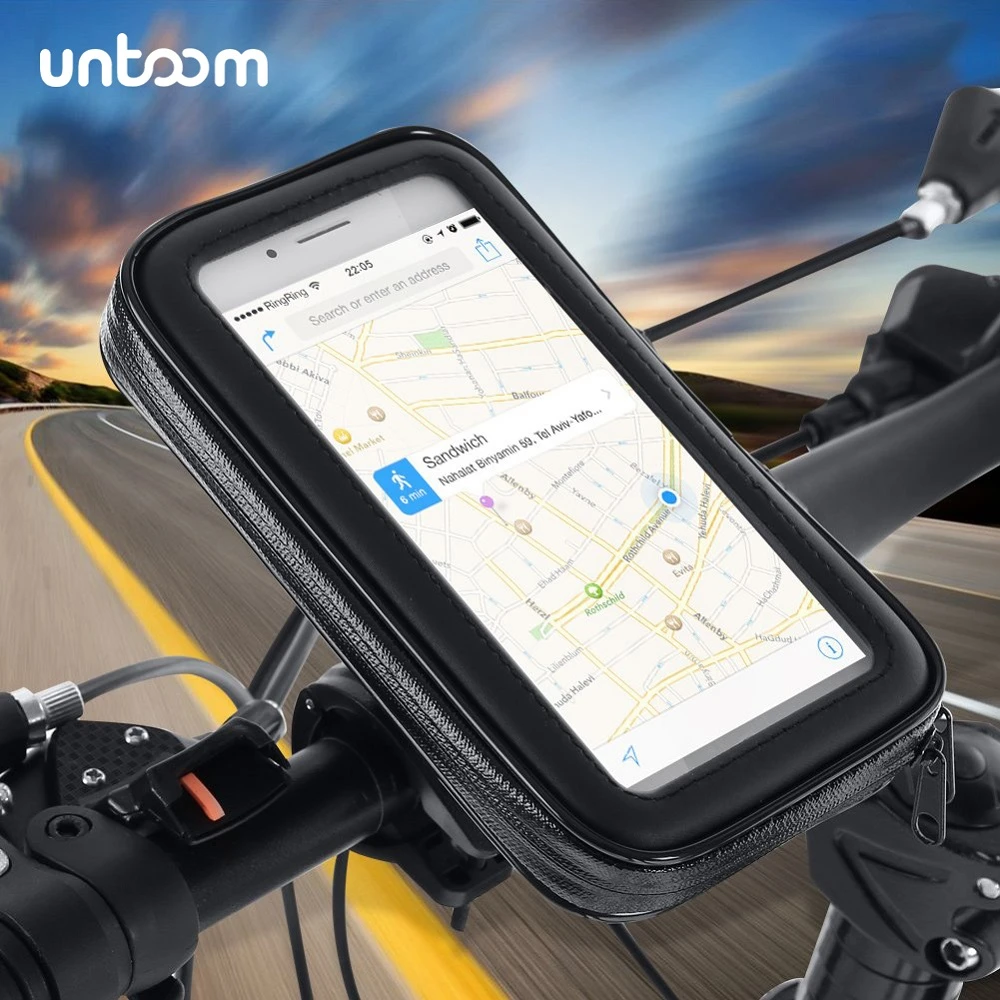 Waterproof Bicycle Cell Phone Holder Motorcycle Handlebar Bag Case for iPhone Xs Xr X 8 7Plus Bike Phone Mount for Samsung S9 S8