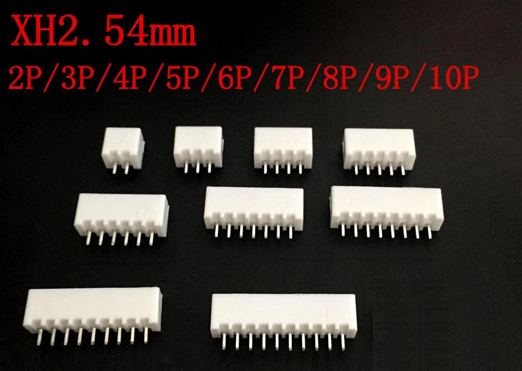 50PCS XH2.54 Connector 2.54mm Pin Header XH2.54-2P/3P/4P/5P/6P/7P/8P/9P/10P XH2A/3A/4A/5A/6A/7A/8A/9A/10A