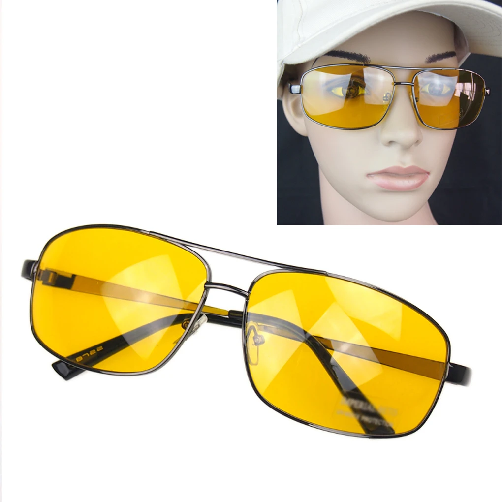 Fashion Anti Glare Vision Driver Safety Women's Sunglasses Yellow Night Car Driving Glasses high quality Eyewear vintage for men