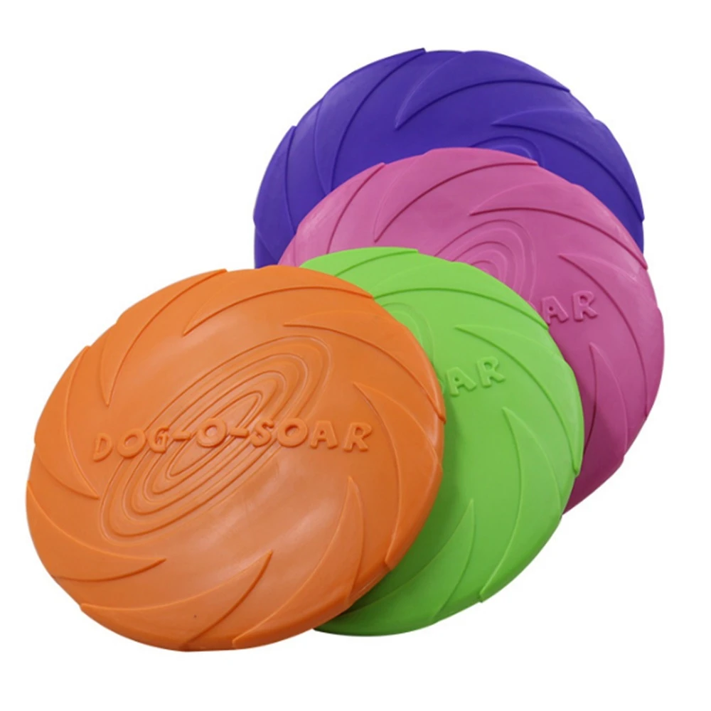 2020 Pet UFO Toys New Small Medium Large Dog Flying Discs Trainning Interactive Toy Puppy Rubber Fetch Flying Disc 15/18/22cm