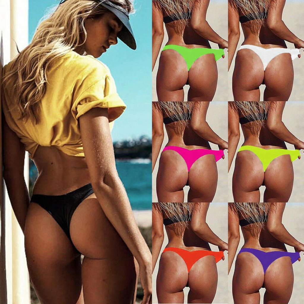 S-6XL Sexy tiny brazilian bikini bottom female swimwear women G-string Briefs micro mini Thong Panties Underwear Plus size Tanga