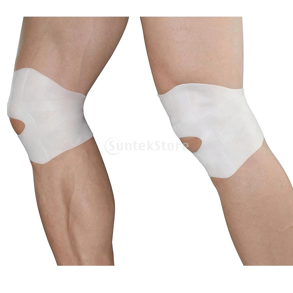 1 Pair Soft Silicone Gel Kneecaps Knee Pad Brace Kneepad Support Wrap Guard Strap Knee Joint Pain Patella Stabilizer