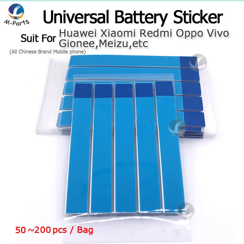 50~200pcs Universal Battery Adhesive Sticker For Huawei Xiaomi Vivo Redmi Oppo Gionee etc Easy to Pull Trackless Tape Strip