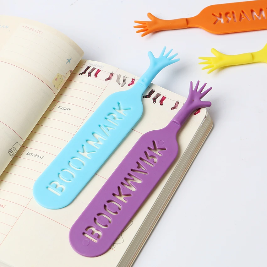 4PCS Unique Cute Help Me Bookmark Office Supplies Mark My Comments Stationery