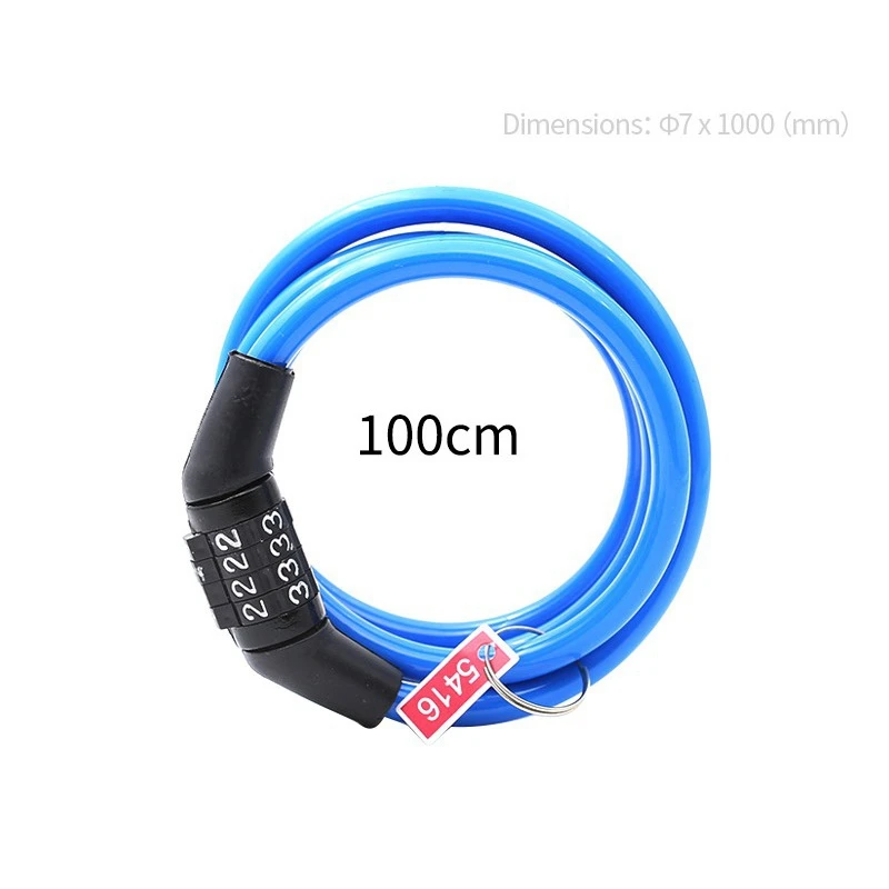 New Code Password Bike Combination Lock Bike Cable Lock Tough Security Coded Steel Wiring Bicycle Safety Lock