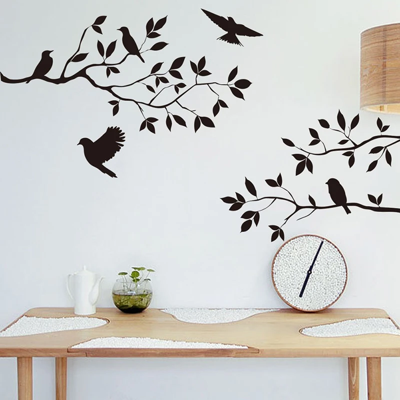 New 56X45CM Tree & Bird Removable Wall Sticker Vinyl Art Decal Mural Home Room DIY Decor