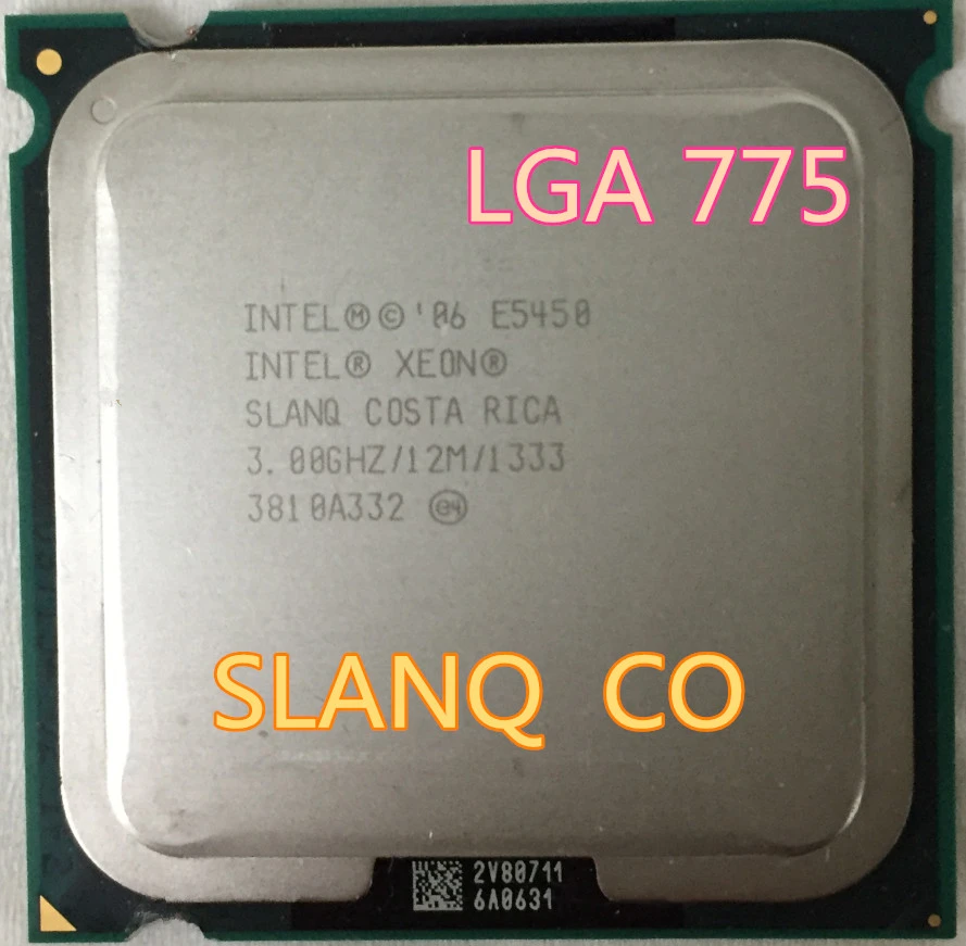 Xeon E5450 SLANQ CO Quad-Core Processor close to LGA775 CPU, works on LGA 775 mainboard no need adapter slanq  Only send CO,