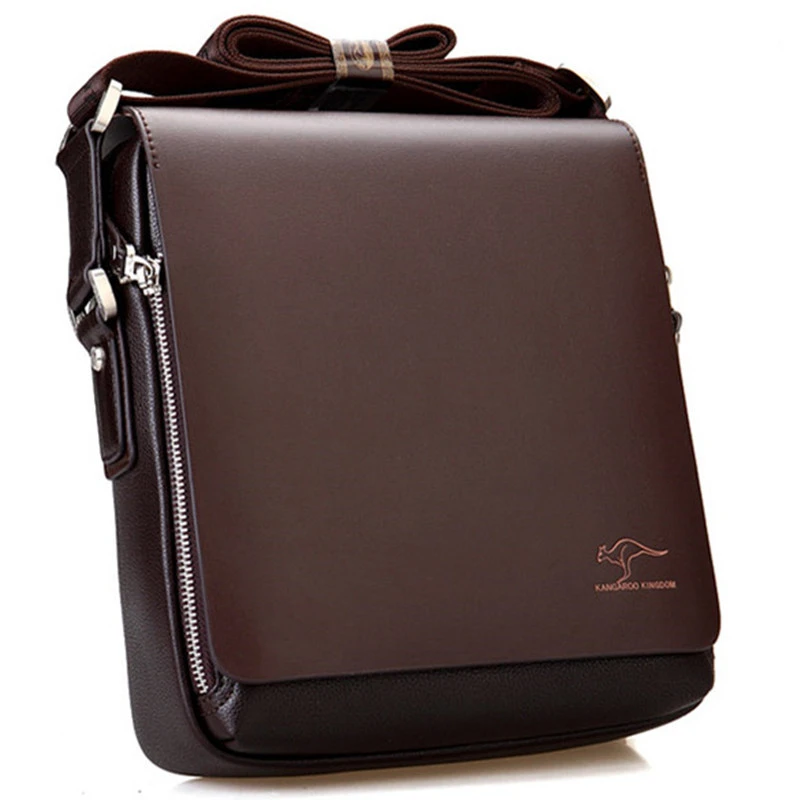 New Arrived Luxury Brand Men's Messenger Bag Vintage PU Leather Shoulder Bag Handsome Crossbody Handbags Free Shipping