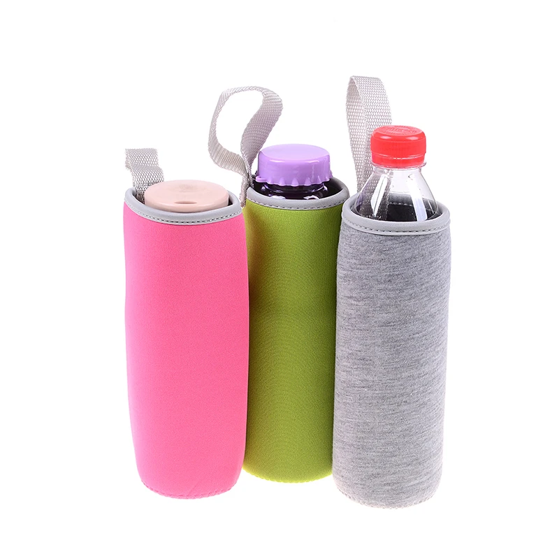 Insulated Neoprene Water Bottle Sleeve With Rope Water Bottles Bag Cover Pouch Holder Bottle Insulator For  420ml/550ml