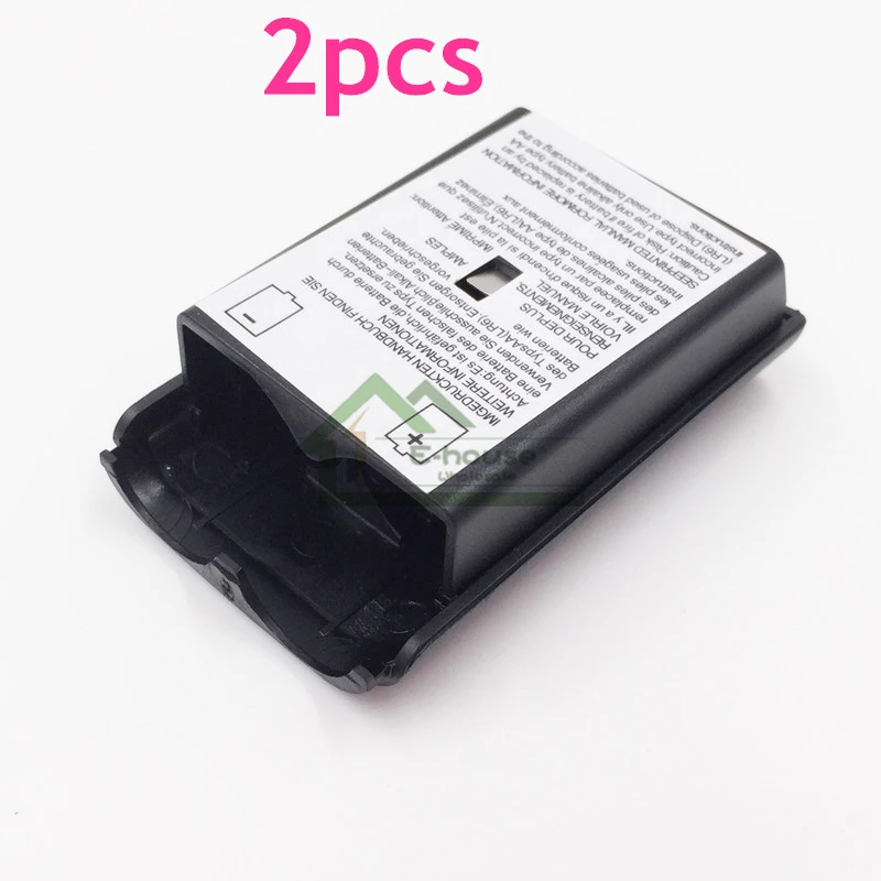 2pcs for Xbox 360 Battery Case Wireless Controller Rechargeable Battery Cover For Xbox 360 Controller With Sticker