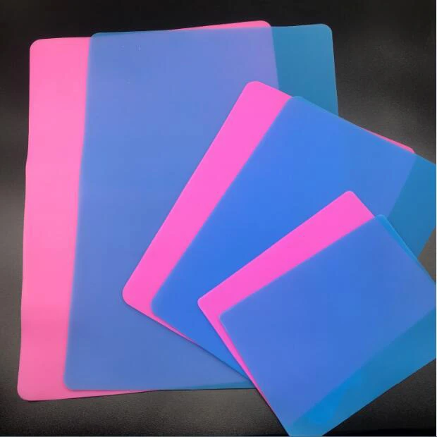 Blue Pink color S/M/L size silicone Mold jewelry making handmade tool table Plate mat Resin Silicone plate