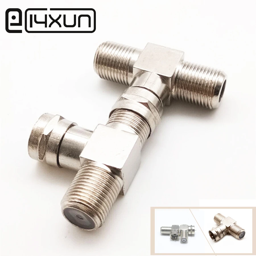 2pcs F Head TV Male Plug to Female jack Closed-circuit Joint Plug 2P 3P 4P Antennas TV F Coaxial Plugs Adapter Connector