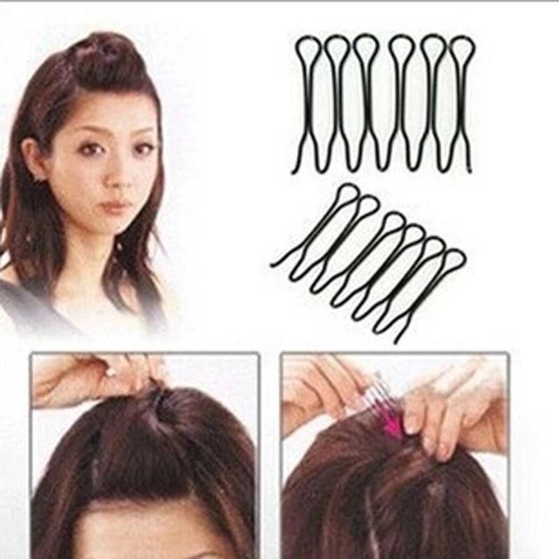 2pcs Invisible Hair Clips for Women Hair Accessories Hairpins Black Hairclip Hair Ornaments Hairpins Black Hairgrips Bun Maker