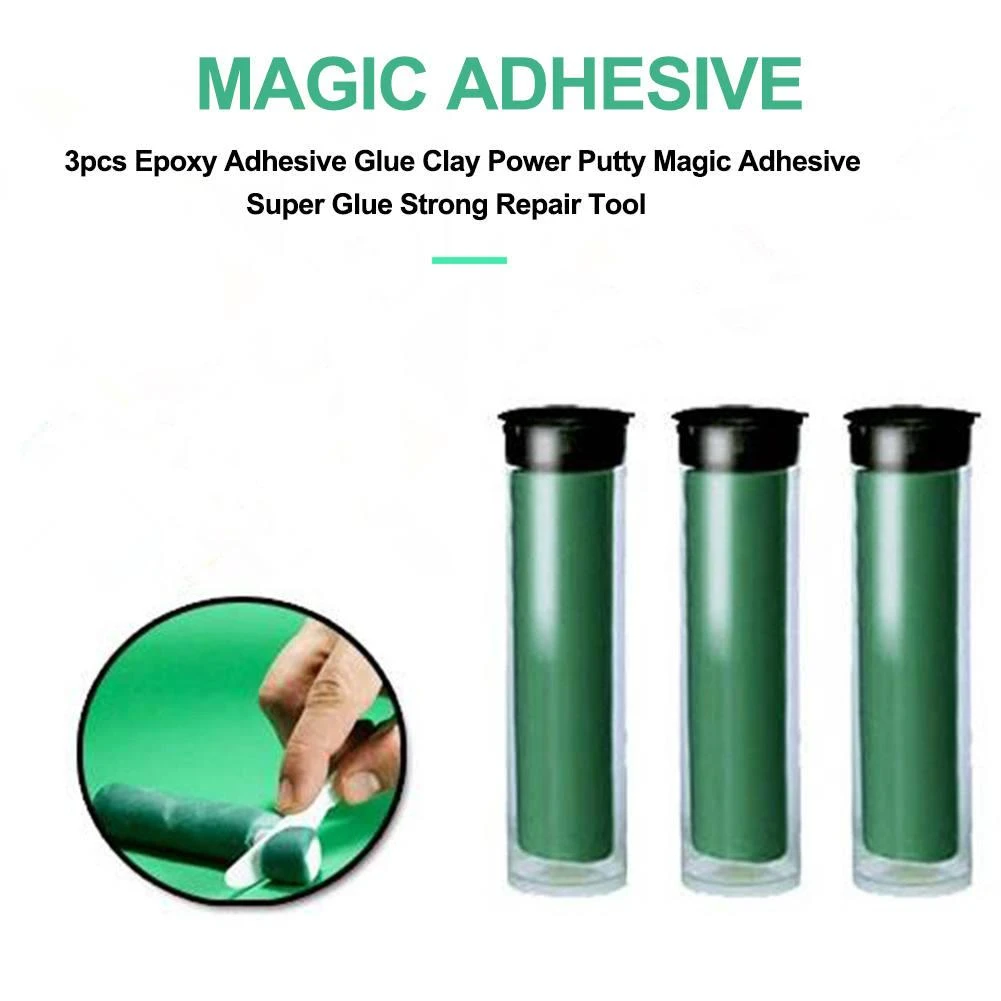 3pcs Epoxy Adhesive Glue Clay Power Putty Magic Adhesive Super Glue Strong Repair Tool