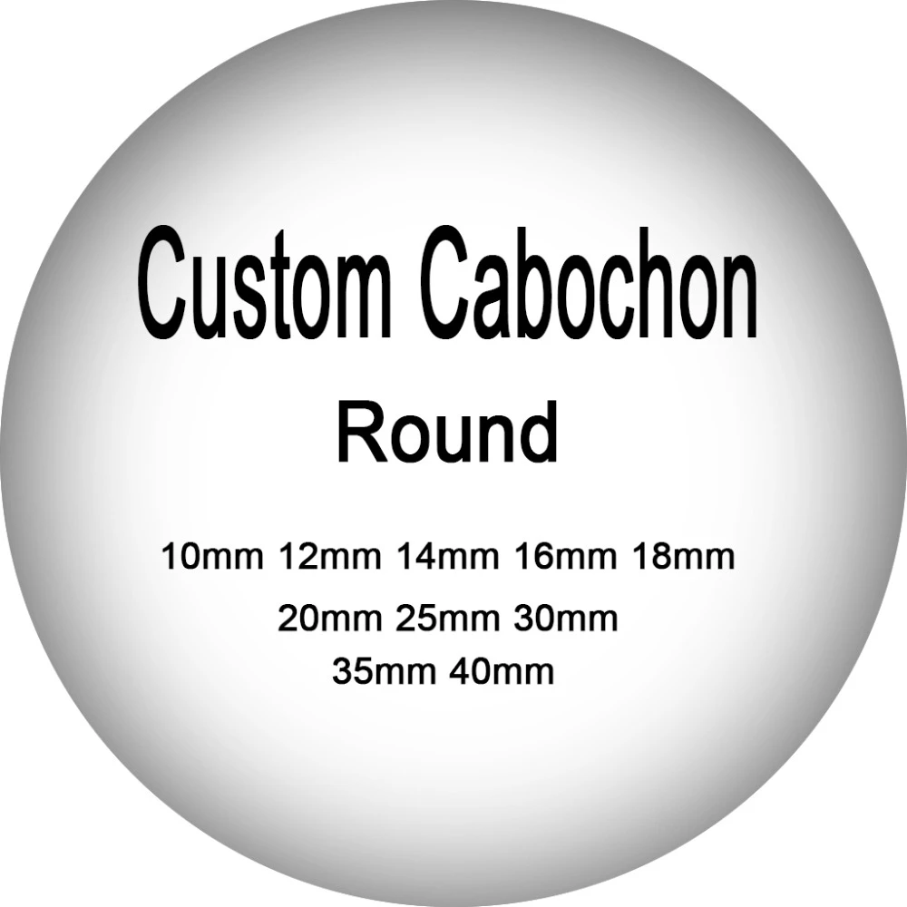 onwear Custom Cabochon round glass 10mm 12mm 14mm 16mm 18mm 20mm 25mm 30mm 35mm 40mm diy jewelry findings