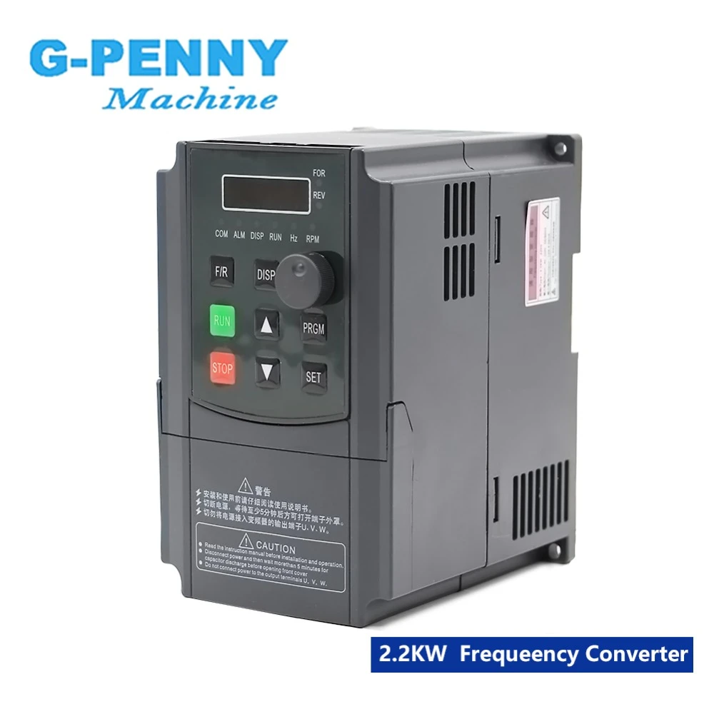 Free Shipping! 220v 1.5kw Inveter 2.2kw VFD Frequency Converter Variable Frequency Drive Spindle Motor Speed Control