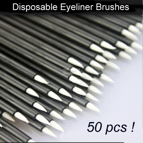50pcs Disposable Eyeliner Brush liquid eyeliner brush eye make up tools beauty women cosmetic