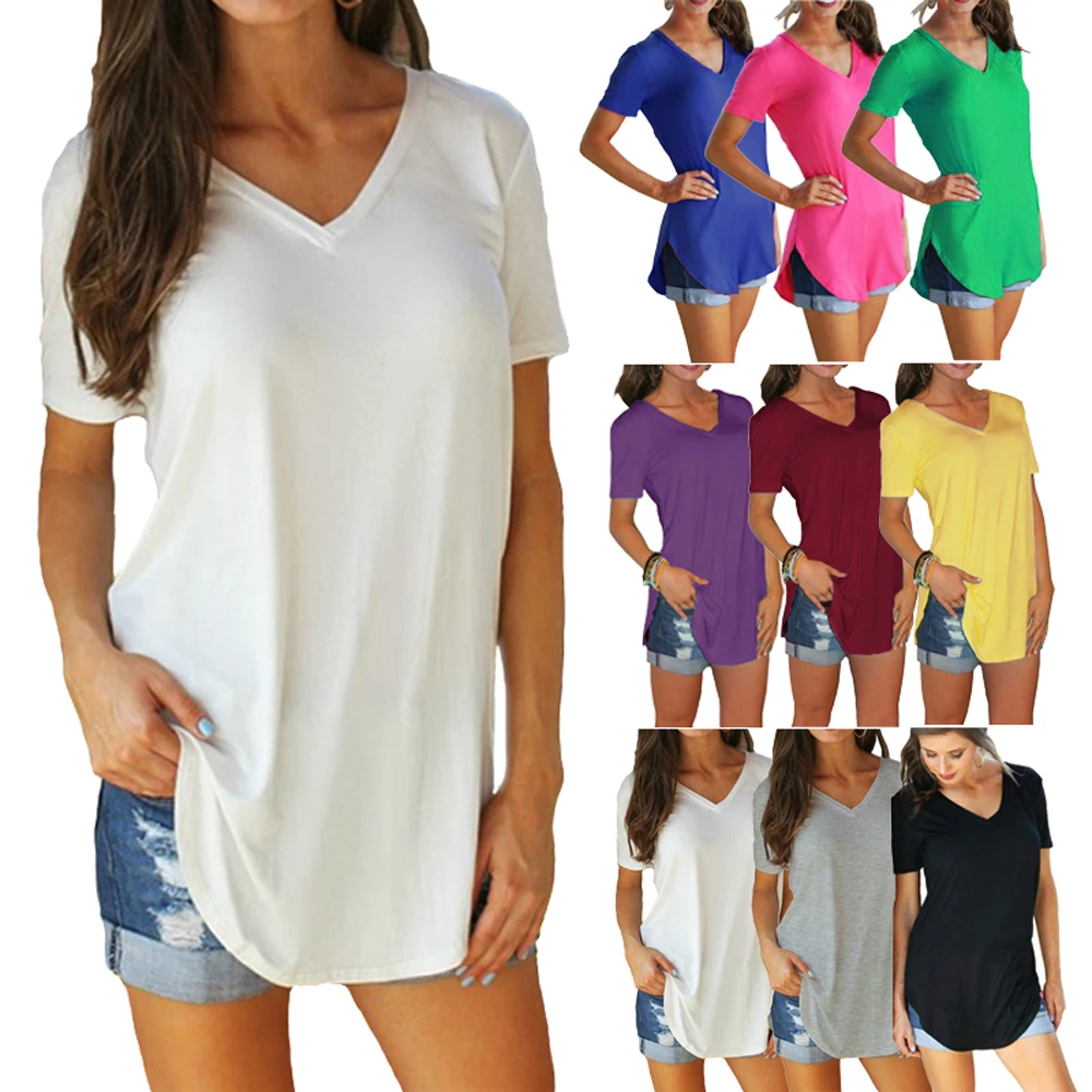 Plus Size 3XL 4XL 5XL t shirt women t-shirt large sizes tshirt casual long tunics female tops white tee shirt femme Summer 2019