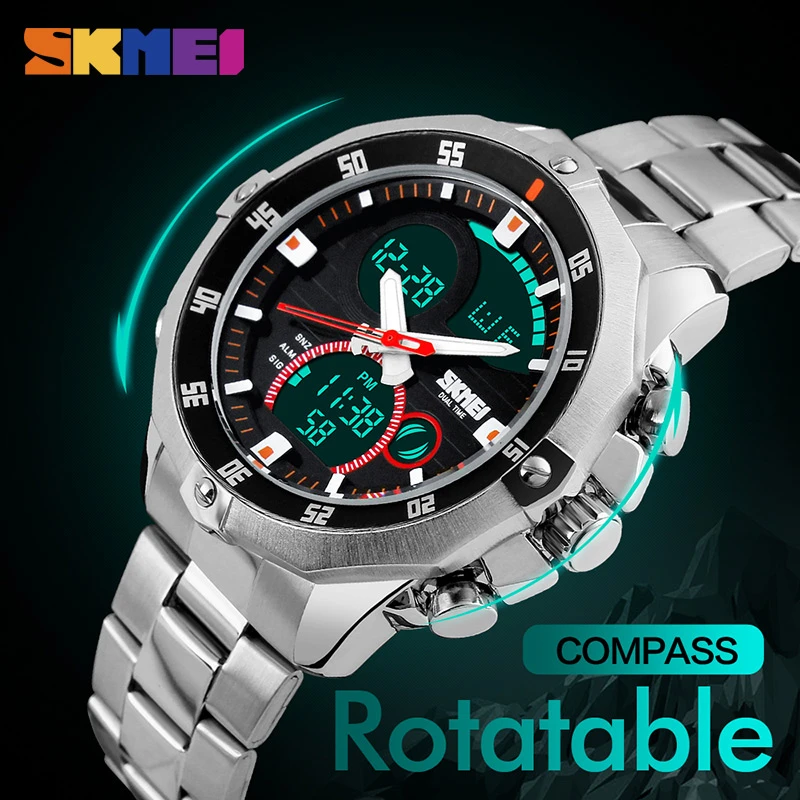 Sport Watches Mens Analog Digital Watch Man Men Waterproof Sportwatch  Watches Top Brand Luxury Wristwatch Men Erkek Saat Clock