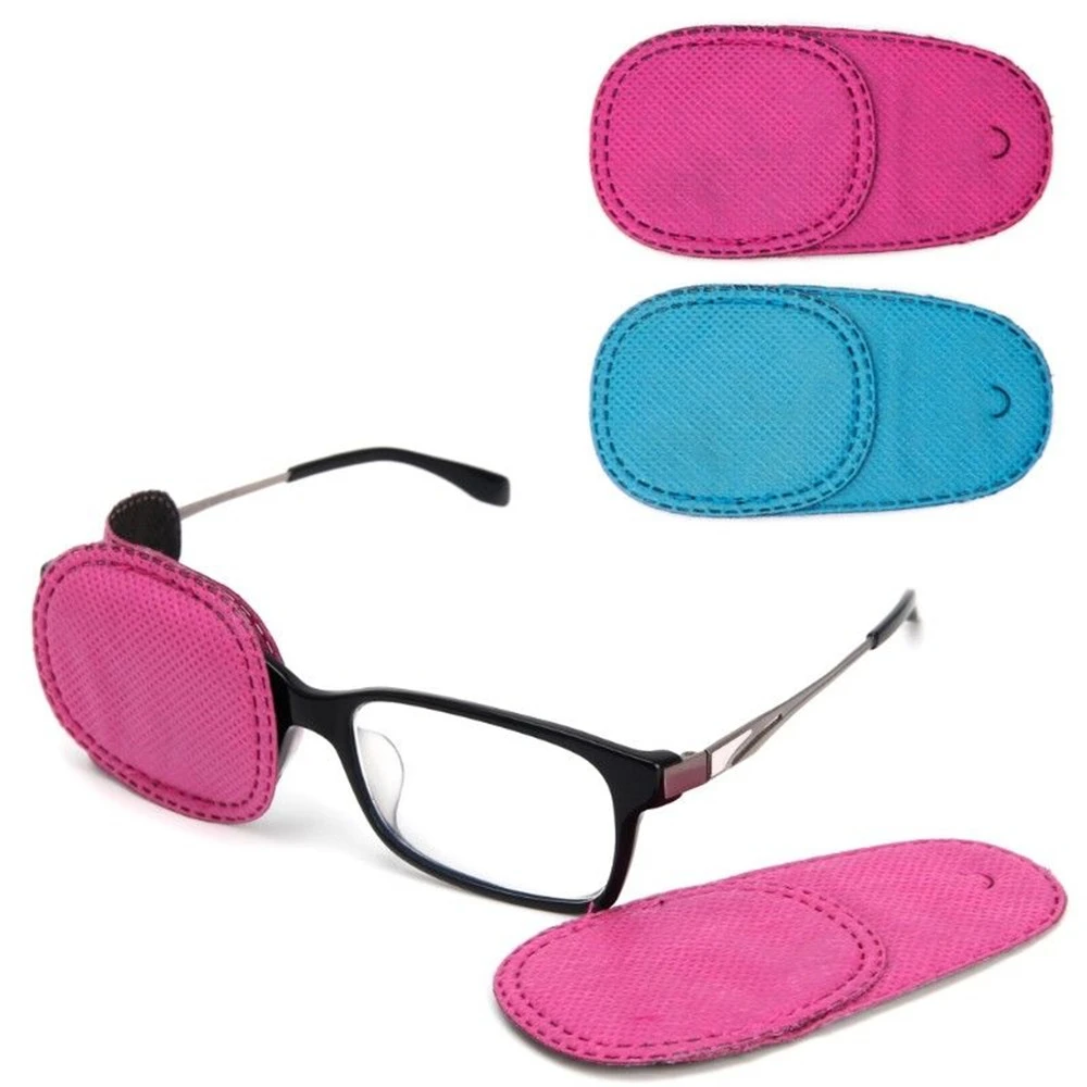 6Pcs Children Amblyopia Eye Patches Treating Strabismus Glasses Therapy Kids Corrective Vision Glasses Case eyewear Accessories