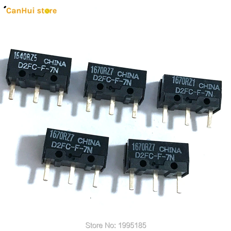 5PCS/LOT New Authentic OMRON Mouse Micro Switch D2FC-F-7N Mouse Button Fretting D2FC-E-7N D2FC