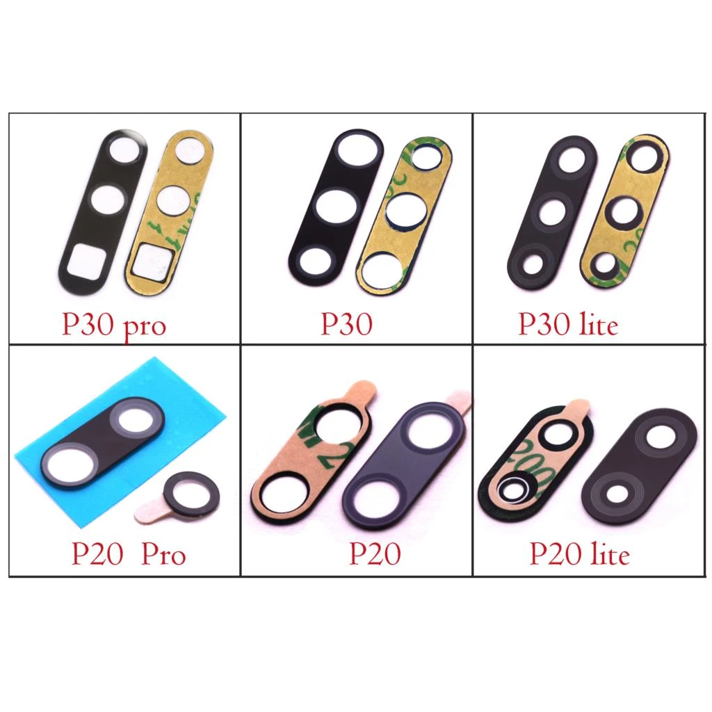 Original rear back camera lens glass replacement for Huawei P30 P30 pro P30 lite P20 pro P20 lite with sticker