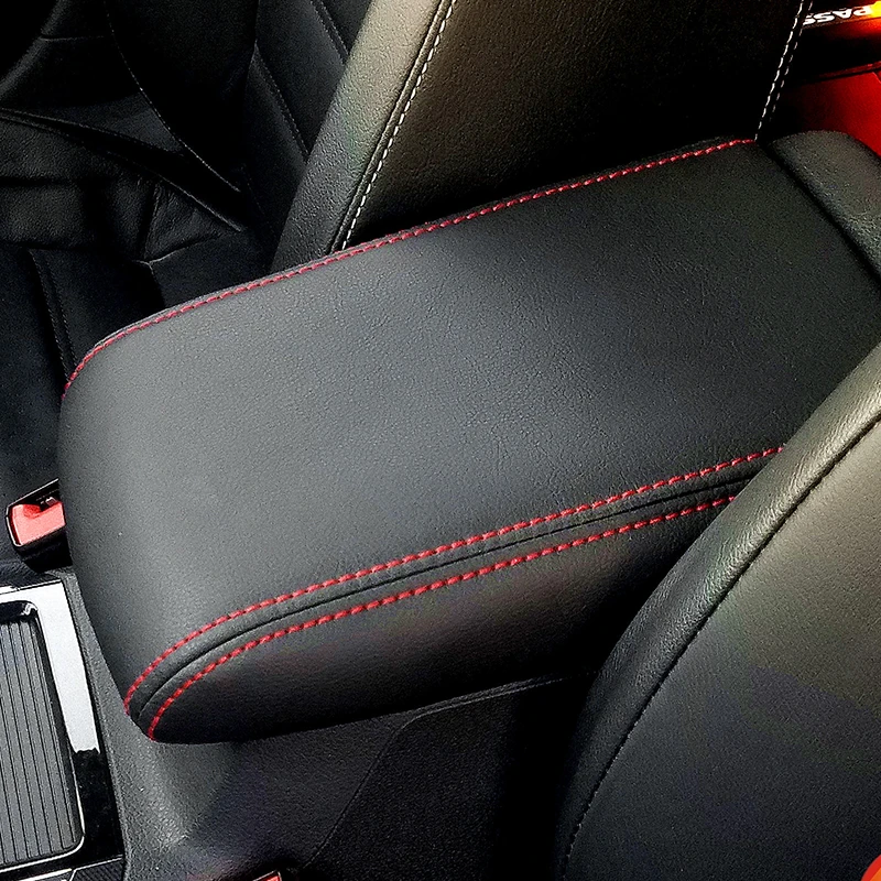 Car Center Control Armrest Box Microfiber Leather Trim Cover For VW Golf 6 MK6 2010 2011 2012 2013