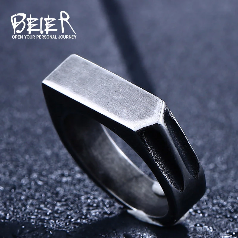 BEIER new store New Design stainless steel Unique Ring for man Antique Jewelry LLBR8-437R