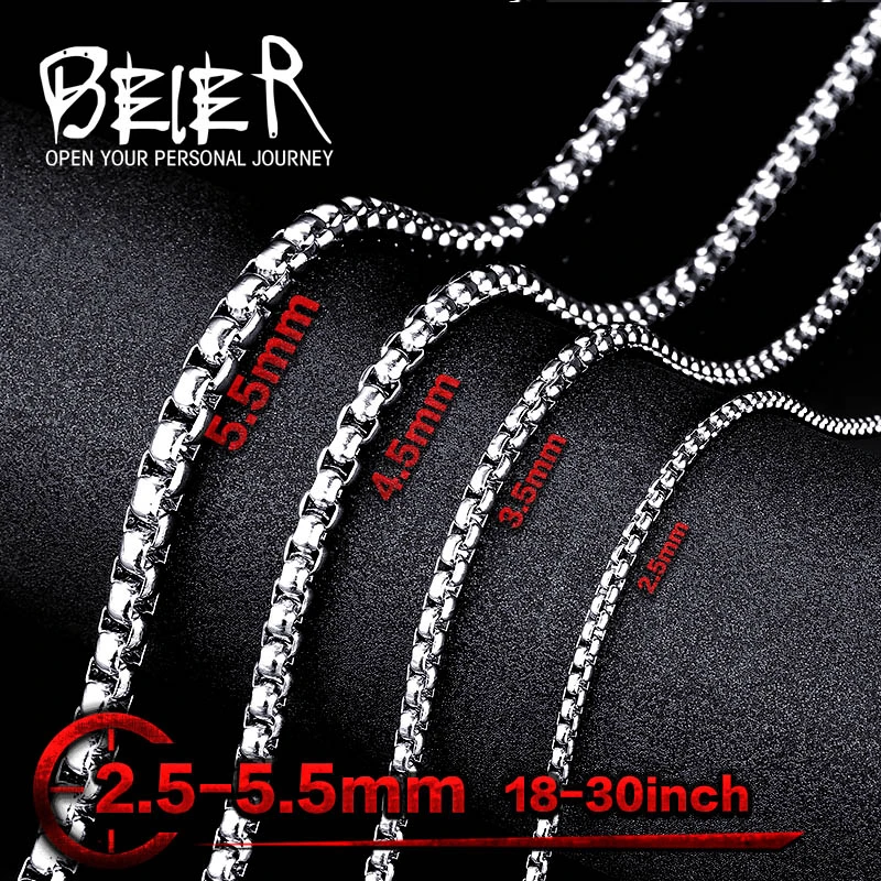 Wholesale Lots 316L Stainless Steel Pearl Necklace figaro chain necklace for Pendant Match Sweet Kolye For Man Woman CheapBN1010