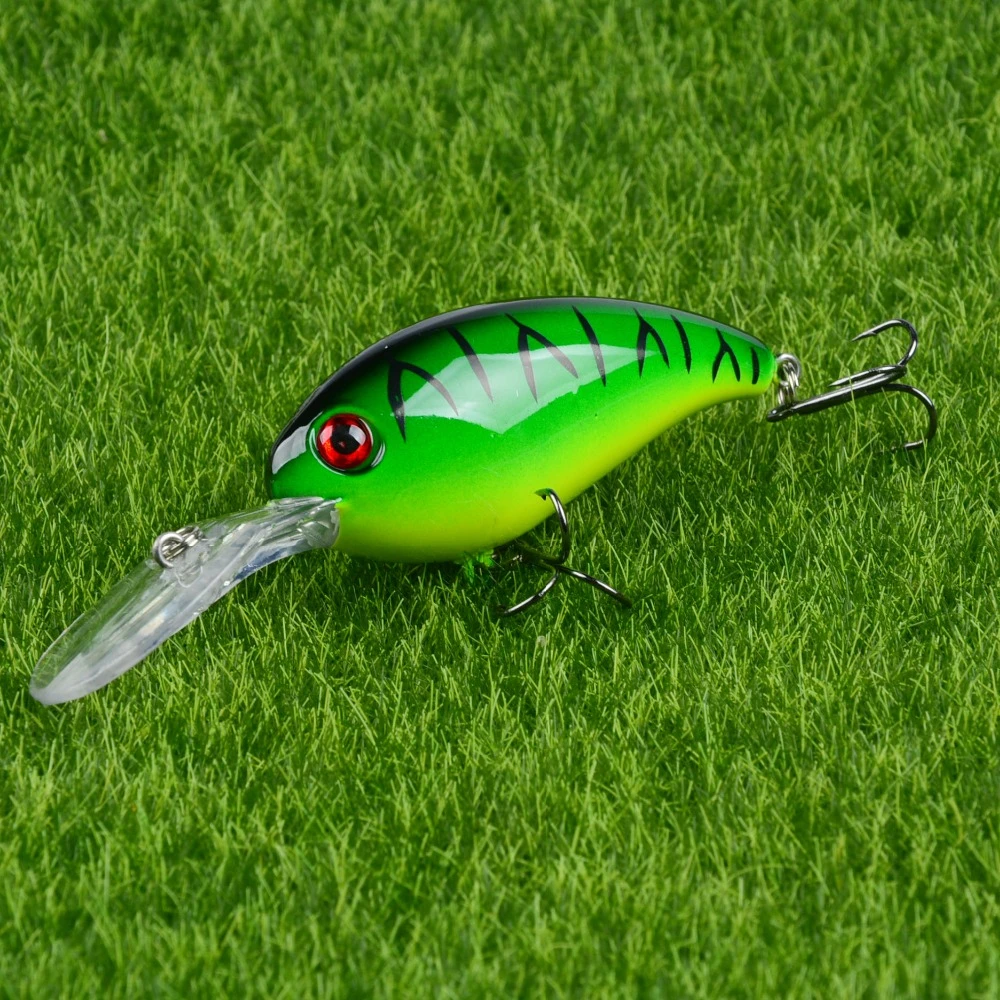 1pcs 3D Eyes Fishing Lure 10cm/15g  High Quality Artificial Hard Bait Bass Crankbait 7 Colors Available  Fishing Tackle