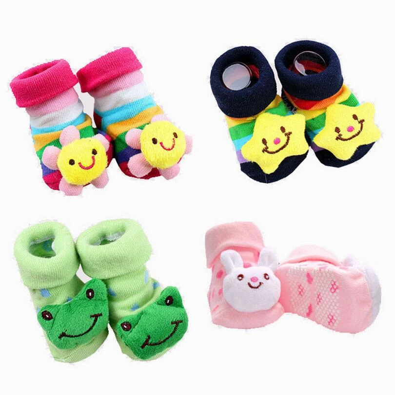 1 Pair cotton Baby socks rubber anti slip Boy Girl floor kids Toddlers autumn spring Animal Infant newborn Cute gift cheap stuff