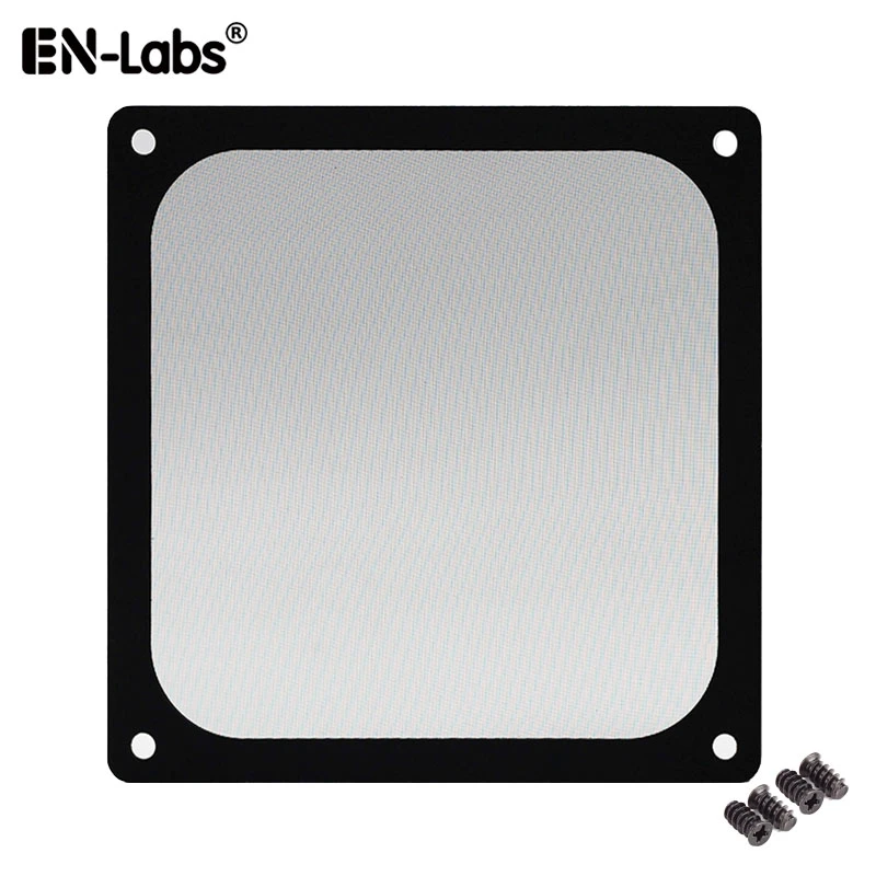 En-Labs 12CM Magnetic Frame Black Mesh Dust Filter PC Cooler Fan Filter with Magnet , 120x120mm Dustproof Computer Case Cover