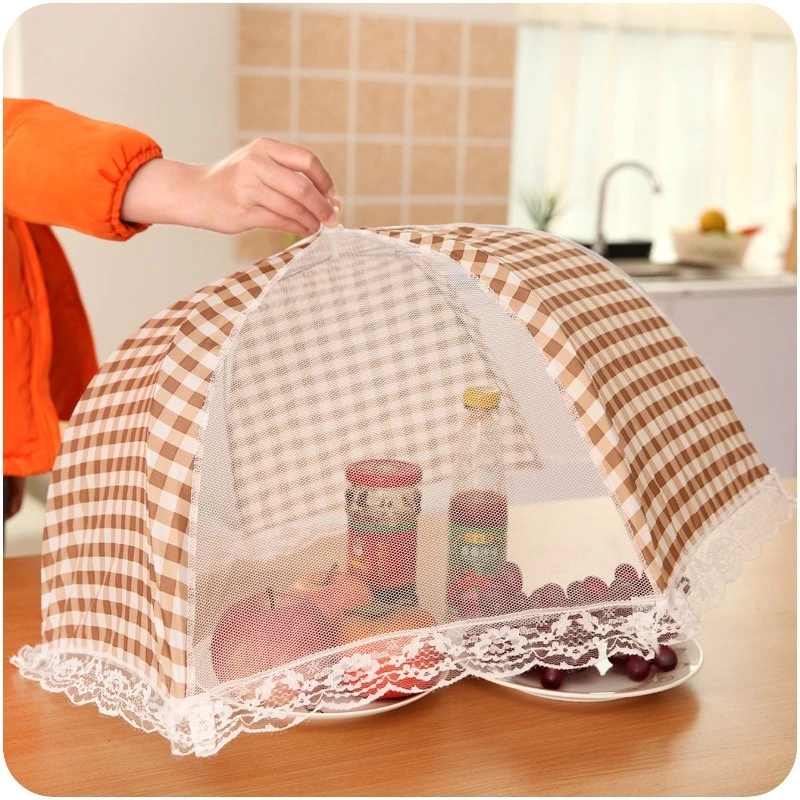 Foldable Table Food Cover Umbrella Style Anti Fly Mosquito Kitchen Cooking Tools Meal Cover Table Mesh Food Covers
