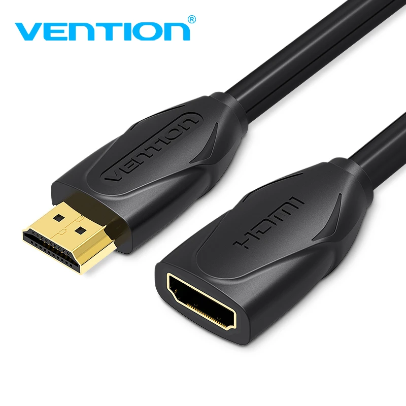 Vention HDMI Extension Cable male to female 1.5M/2M/3M/5M HDMI 4K 3D 1.4v HDMI Extended Cable for HD TV LCD Laptop PS3 Projector