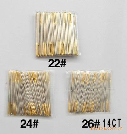 FREE Shipping Top Quality 26# 14CT cross stitch needles, embroidery needles #26, 28 24 22 100pcs/bag